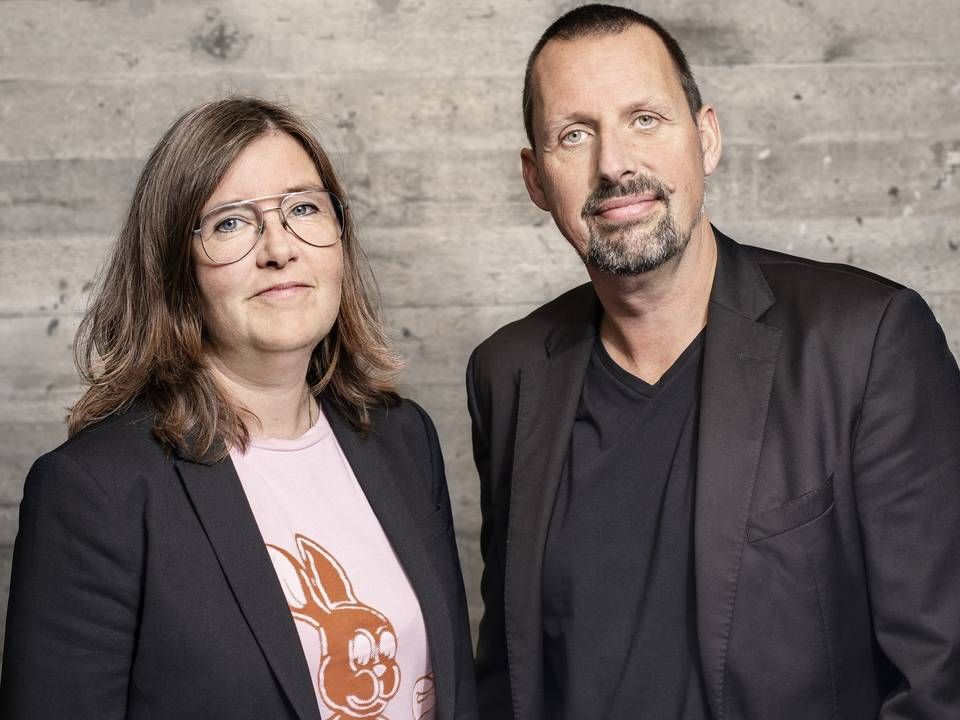 Tina Christensen og Ulrik Chr. Jørgensen står sammen i spidsen for Metronome og Nordisk Film TV. | Foto: PR/Banijay