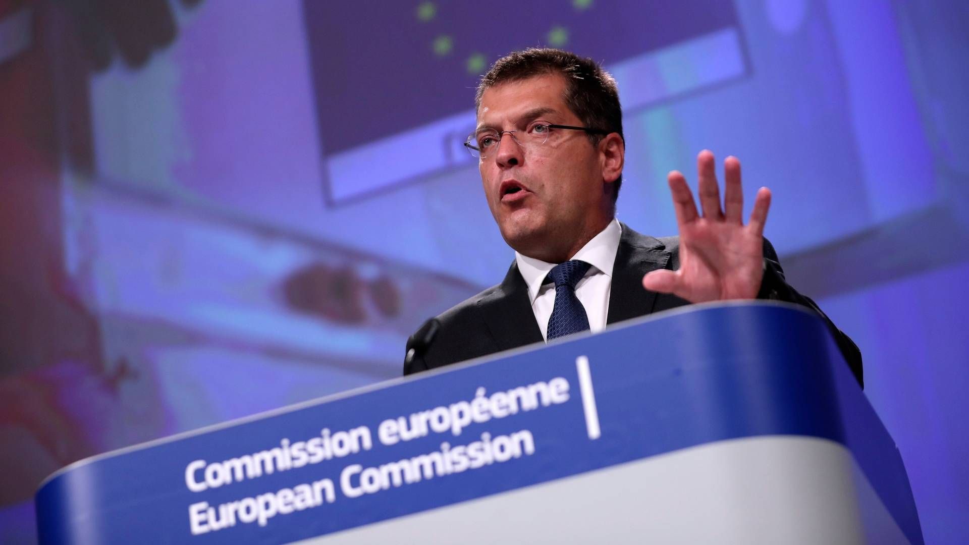 LAGER I FINLAND: Janez Lenarcic, EU-kommisæren for krisehåndtering, sier lageret er et viktig sikkerhetsnett i fremtiden. | Foto: Francisco Seco/AFP / POOL
