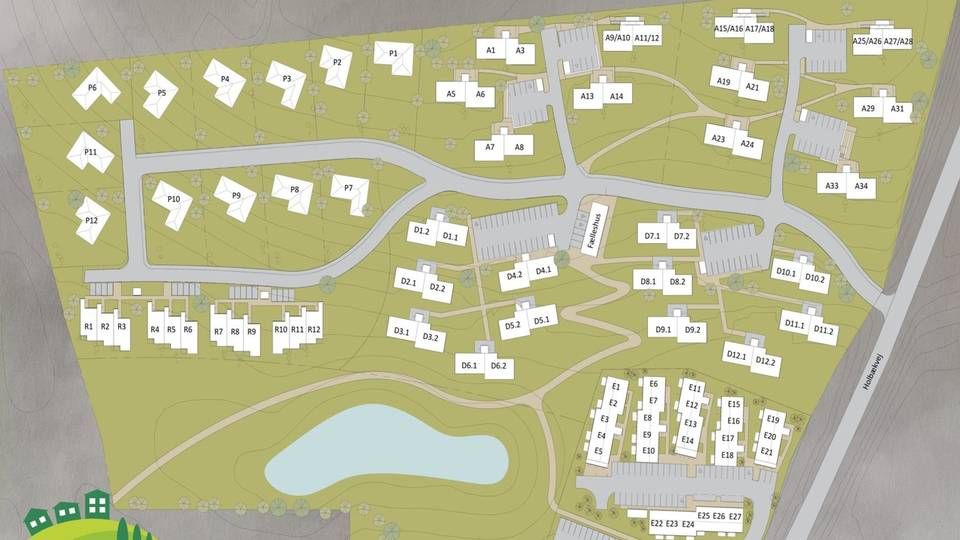 Vig Bakke er et nyt boligområde med rækkehuse, andelsboliger og almene lejeboliger i flere etaper. | Foto: PR / Odsherred Kommune