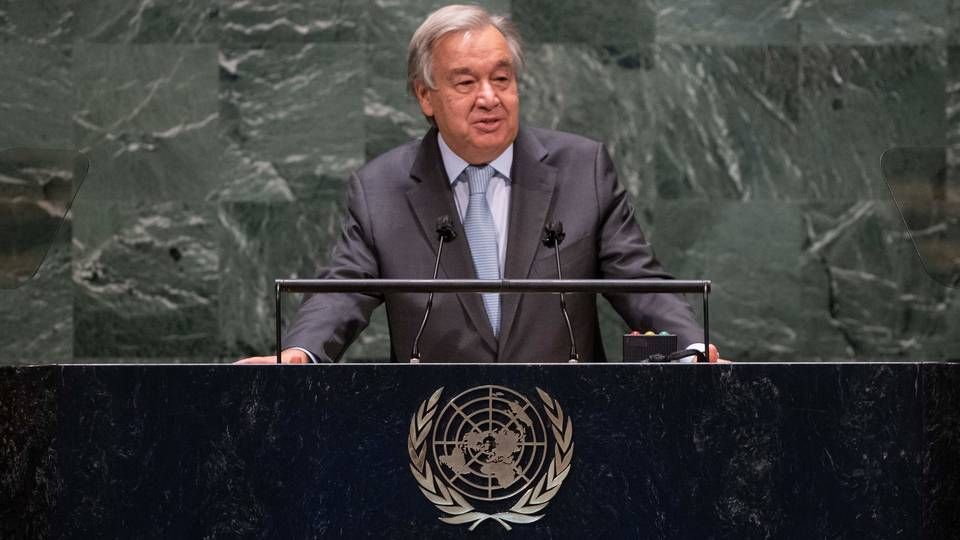 FN's generalsekretær, António Guterres, ser tilbage på året, der snart er gået, hvor en global pandemi har været altoverskyggende | Foto: ESKINDER DEBEBE/AFP / UNITED NATIONS