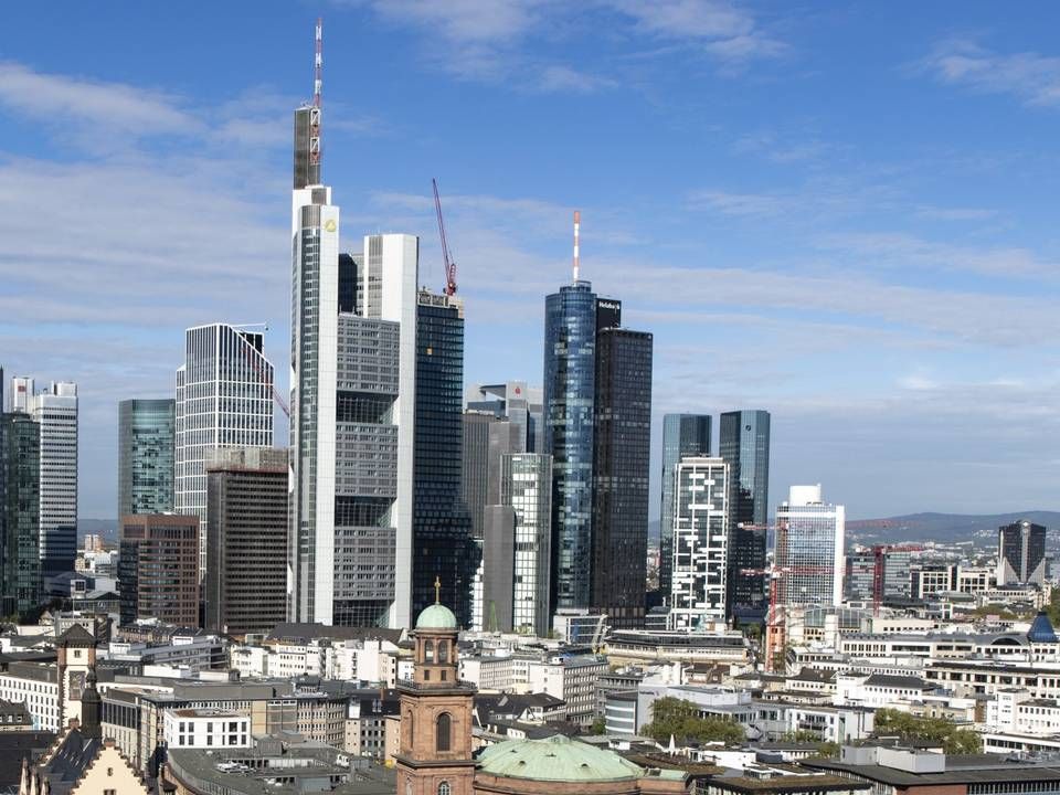 Die Banken-Skyline von Frankfurt. | Foto: picture alliance/Jochen Tack