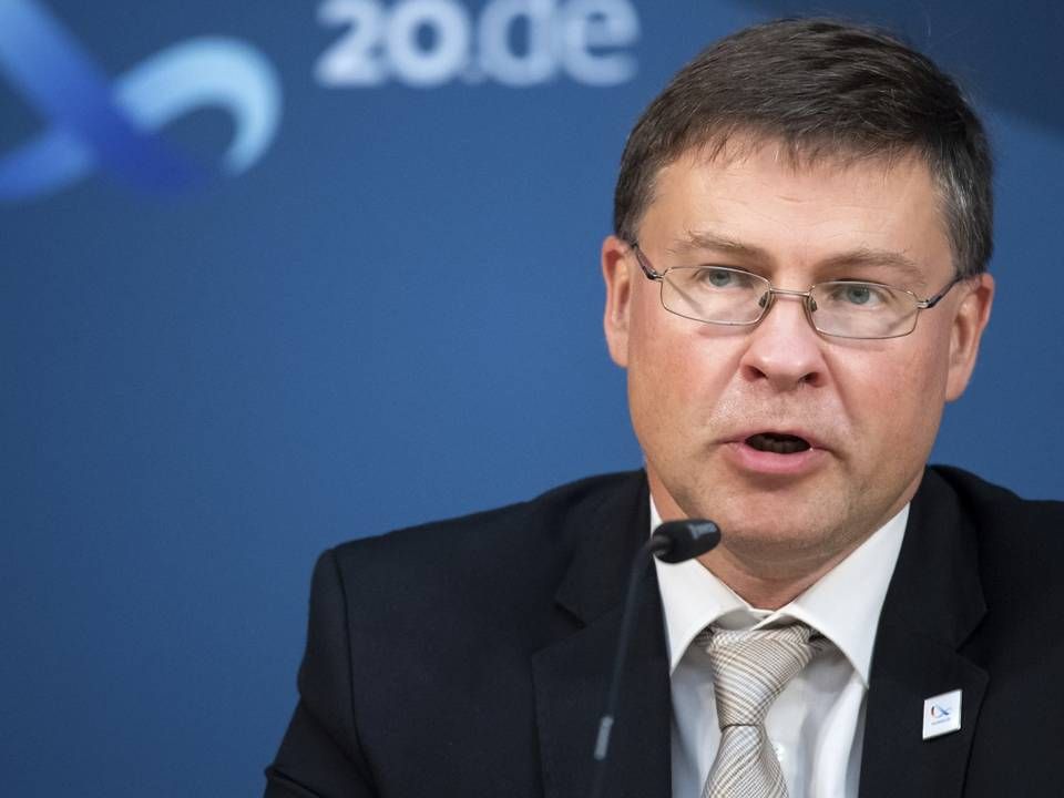 Der für Digitales zuständige EU-Kommissar Valdis Dombrovskis | Foto: picture alliance/AP Photo