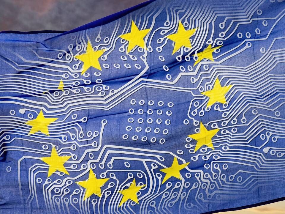 Europäische Flagge mit Platine (Symbolbild) | Foto: picture alliance / Klaus Ohlenschläger
