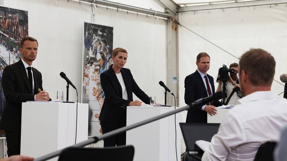 Regeringen præsenterede sit pensionsudspil på et pressemøde tirsdag 18. august. | Foto: Marius Renner