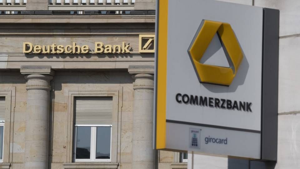 In Frankfurt längst nah beieinander: Deutsche Bank und Commerzbank | Foto: picture alliance/Boris Roessler/dpa