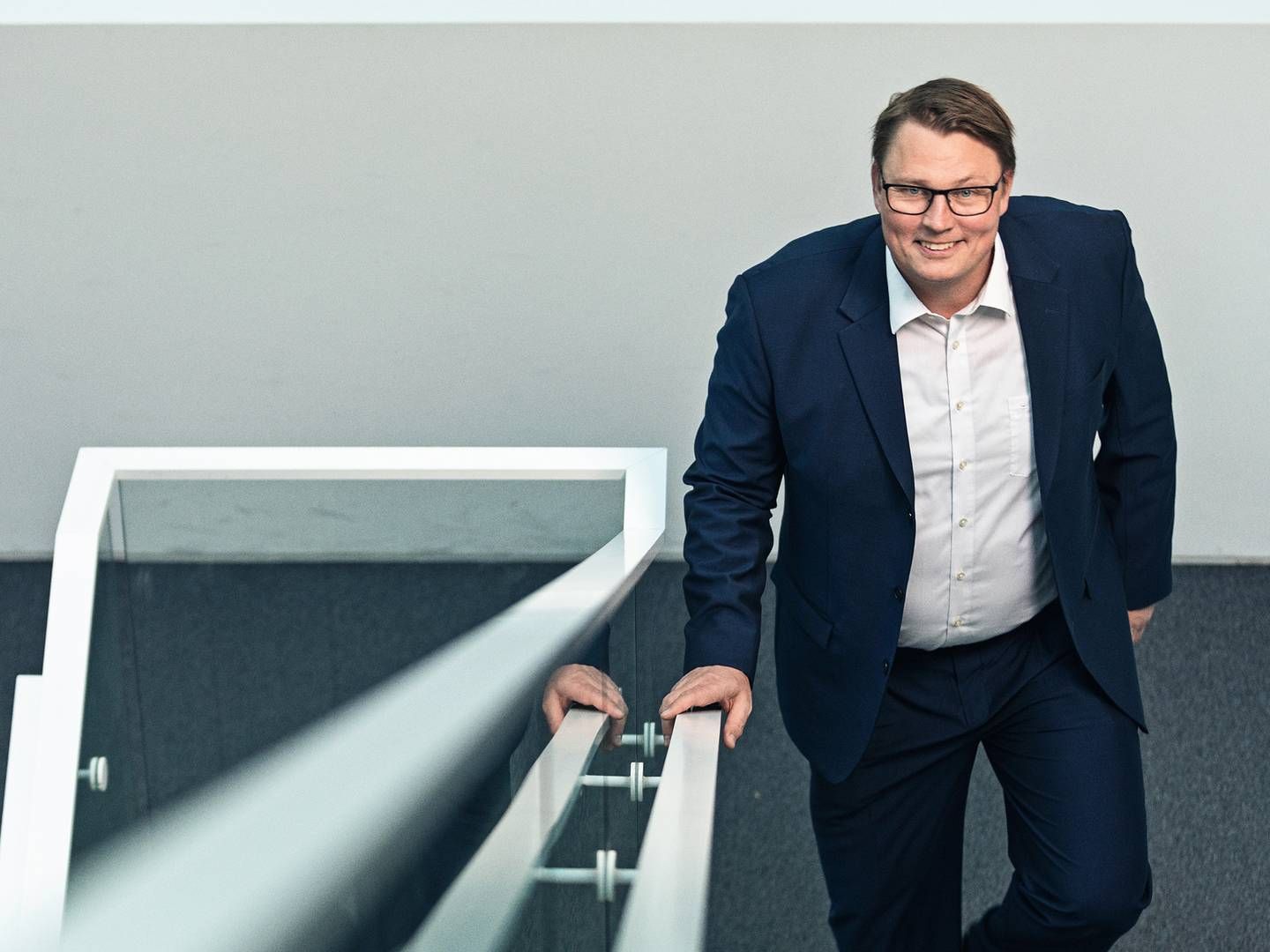 Bjørn Bøje Jensen, bankdirektør med ansvar for erhvervskunder i Nordea Danmark, mener, at Nordea går "lidt kontra" med sin nye struktur. | Foto: Nordea/PR