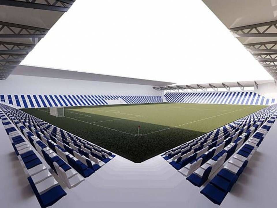 Rambølls skitse til et nyt Odense Stadion løber op i 263 mio. kr. | Foto: Rambøll