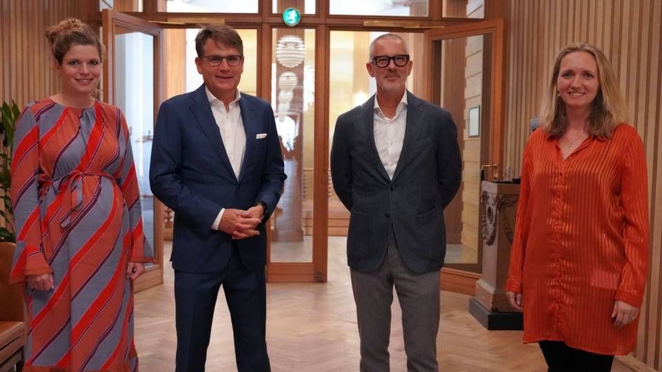 Eric Bernard, topchef i WS Audiology, har meldt høreselskabet ind i Dansk Erhverv, der har Brian Mikkelsen som adm. direktør | Foto: Dansk Erhverv / PR