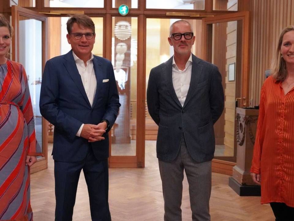 Eric Bernard, topchef i WS Audiology, har meldt høreselskabet ind i Dansk Erhverv, der har Brian Mikkelsen som adm. direktør | Foto: Dansk Erhverv / PR