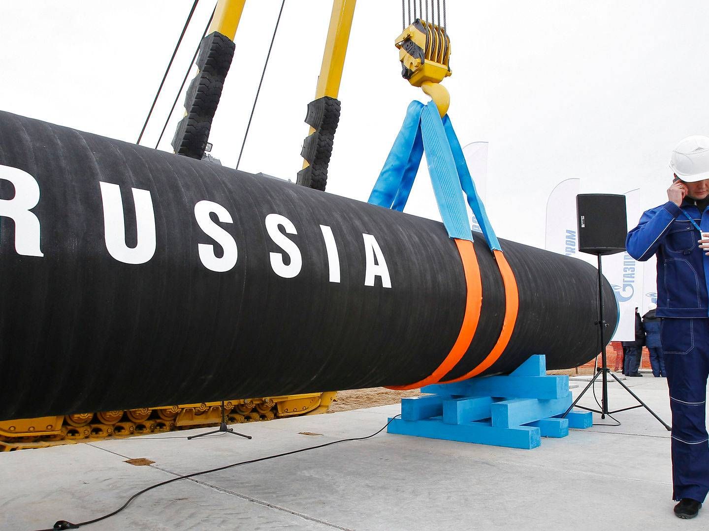 Rør til bygningen af Nord Stream 2. | Foto: Dmitry Lovetsky/AP/Ritzau Scanpix