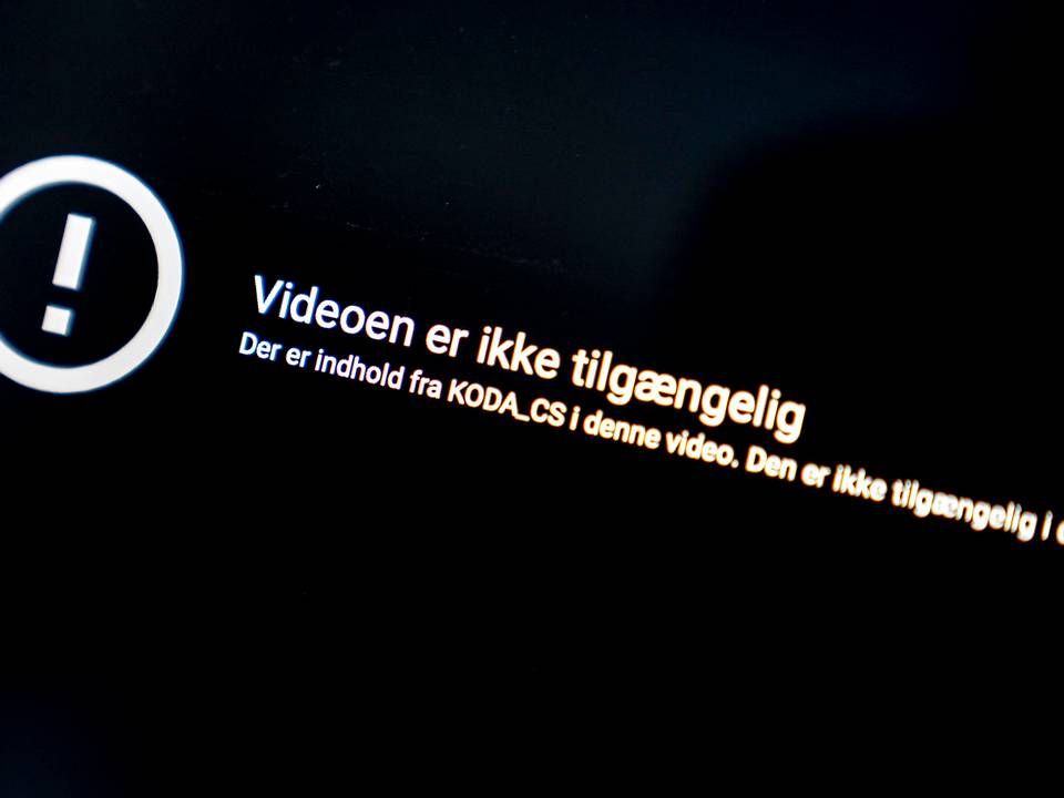 Dansk musik var i omkring to måneder utilgængelig på Youtube, fordi videoplatformen og Koda ikke var enige om en ny rettighedsaftale. | Foto: Mads Claus Rasmussen/Ritzau Scanpix