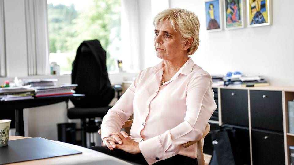 Karen Frøsig, adm. direktør i Sydbank, undrer sig over, at der ikke er flere kvindelige ledere i Danmarks største virksomheder. | Foto: Timo Battefeld/Jysk Fynske Medier/Ritzau Scanpix