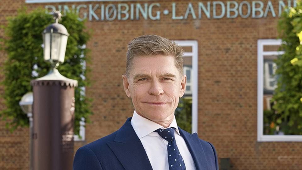 Adm. direktør i Ringkjøbing Landbobank, John Fisker, kan få svært ved at skrue op for udlånet i månederne, der kommer. | Foto: Ringkøbing Landbobank/PR