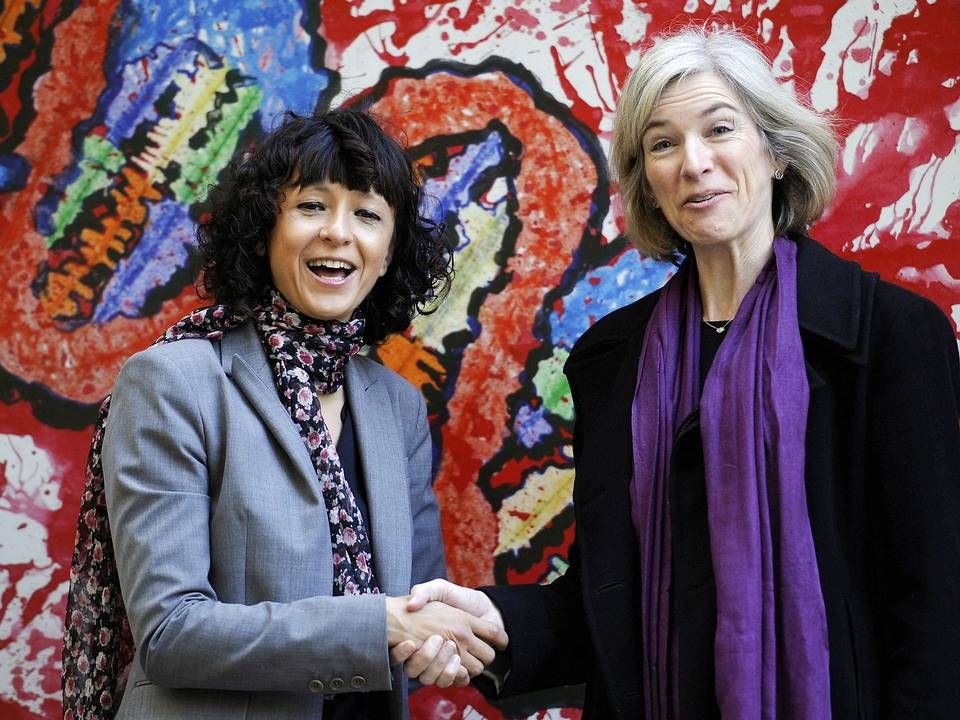 Emmanuelle Charpentier (tv.) og Jennifer Doudna. | Foto: Eloy Alonso / Reuters / Ritzau Scanpix