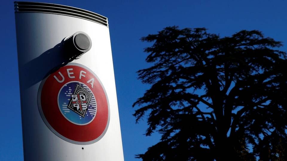 UEFA tilbagebetaler nu penge til medieselskaber, der aldrig fik noget fodbold at transmittere i foråret. | Foto: Denis Balibouse/Reuters/Ritzau Scanpix