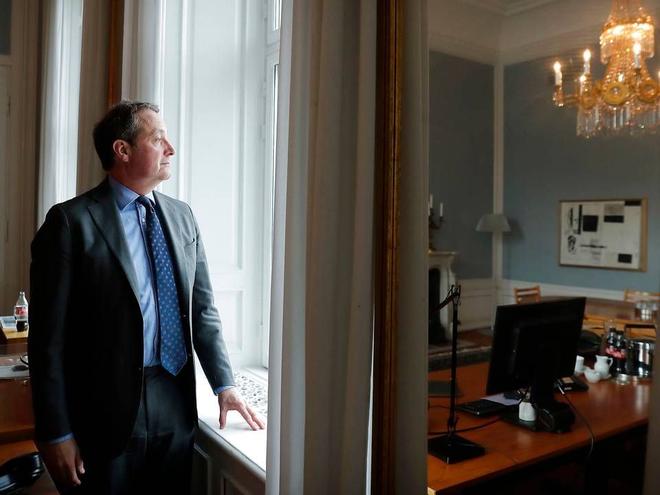 Chris Vogelzang, adm. direktør i Danske Bank, vil ikke afvise, at der kan komme yderligere fyringsrunder eller organisationsændringer i banken. | Foto: Jens Dresling/Ritzau Scanpix