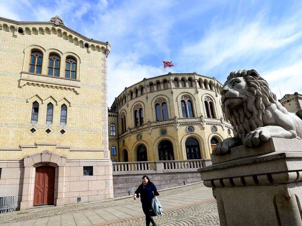 Den norske regering, der holder til i Stortinget i Oslo, har afsat 300 mio. norske kroner som hjælpepakke til norske medier. | Foto: Ints Kalnins/Reuters/Ritzau Scanpix