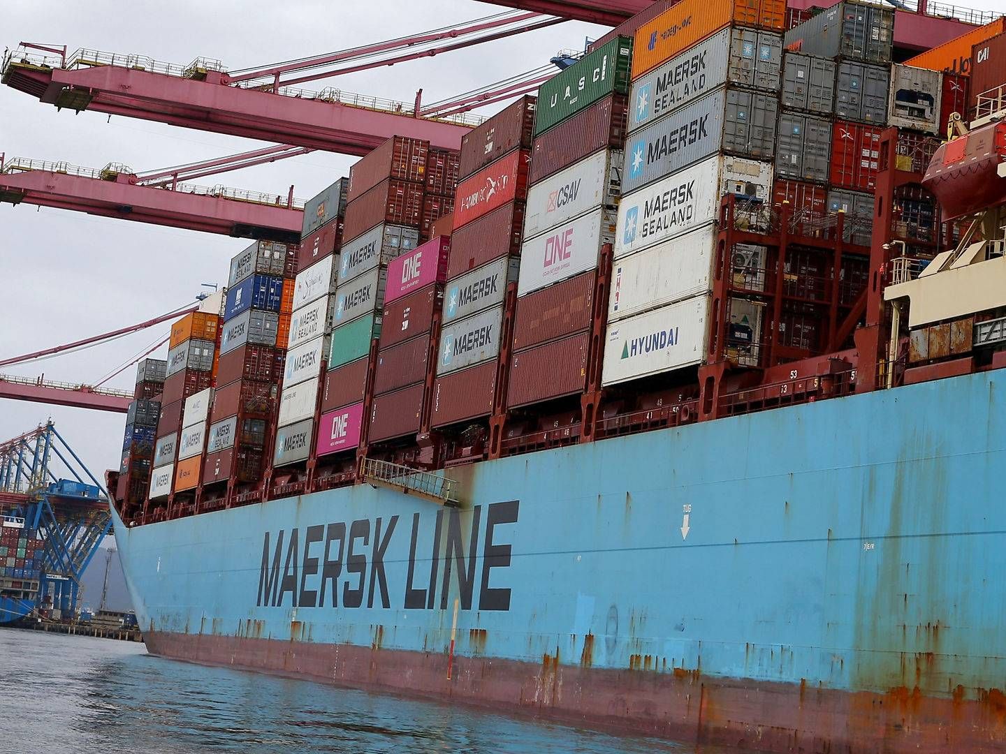Som det ser ud nu, så kommer der ikke brint i tankene på Maersks containerskibe. | Foto: Amanda Perobelli/Reuters/Ritzau Scanpix