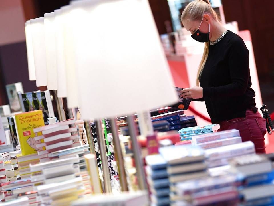 Årets afvikling af bogmessen i Frankfurt har været præget af coronapandemien. | Foto: Arne Dedert/AFP/Ritzau Scanpix