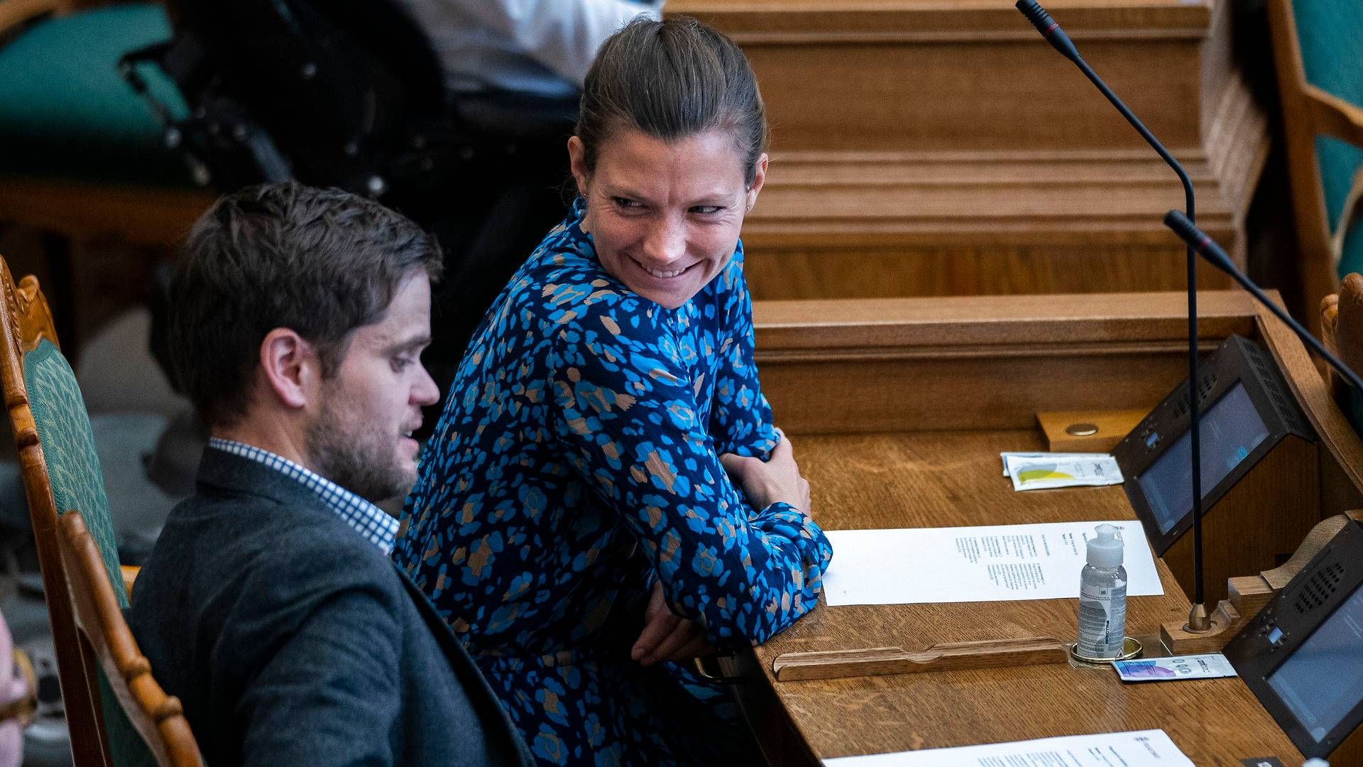 Andreas Steenberg og partifællen Lotte Rod ved Folketingets åbning. | Foto: Martin Sylvest/Ritzau Scanpix