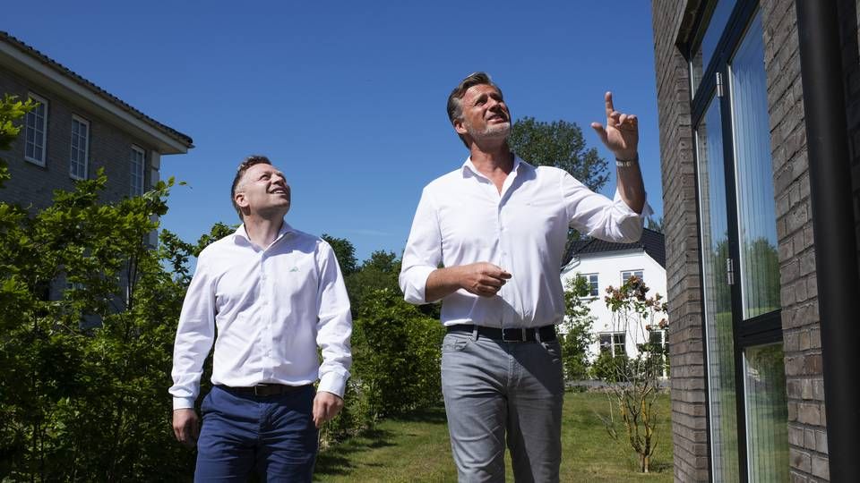 Huscompagniets adm. direktør Martin Ravn-Nielsen (th.) og finansdirektør Mads Dehlsen Winther. | Foto: Gregers Tycho