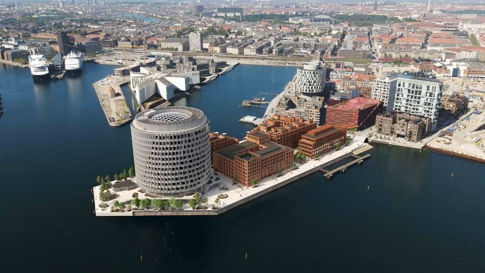 Nordø ligger som et markant vartegn ved indsejlingen til Københavns Havn. Bech-Bruun rykker til Nordhavn i 2023. | Foto: PR / PFA