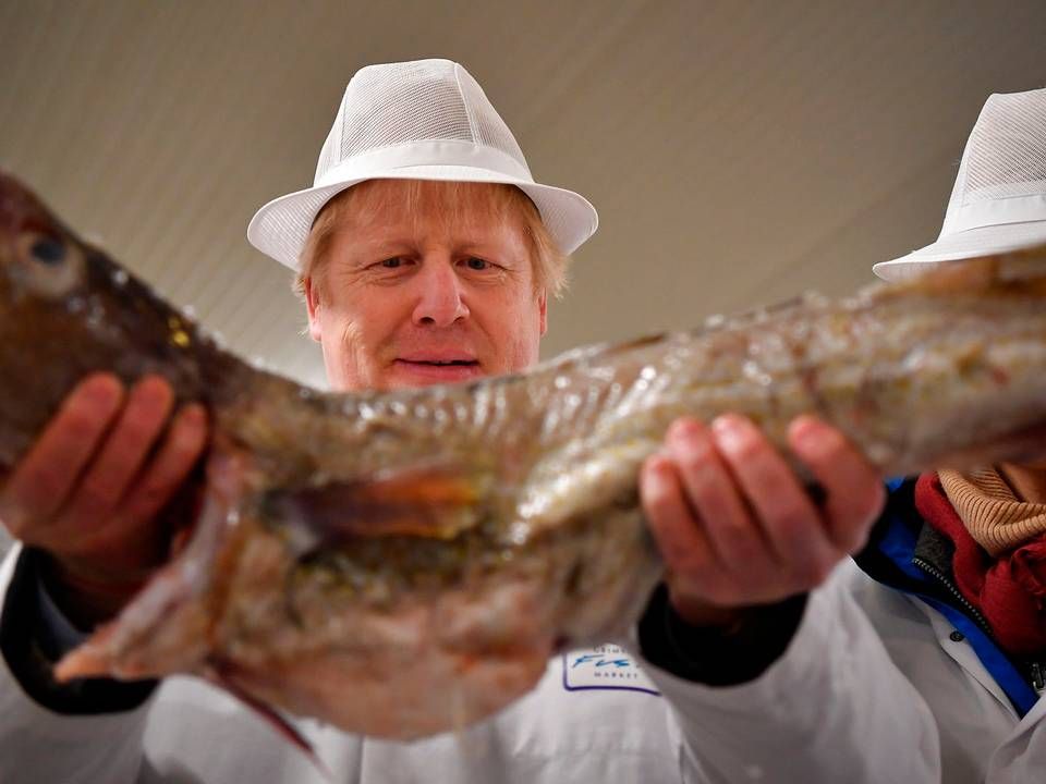 Storbritannien med premierminister Boris Johnson i spidsen smider nyt krav om fiskeopgørelser på bordet. | Foto: Ben Stansall/AP/Ritzau Scanpix