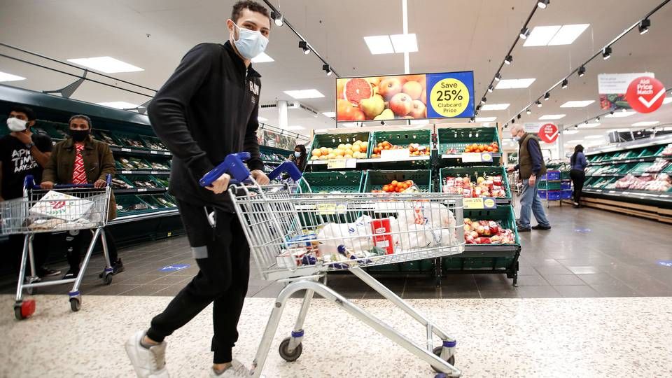 Det kan blive dyrt at gå i supermarkedet i Storbritannien næste år, fordi der er varslet høje toldstigninger i forbindelse med brexit. | Foto: Peter Cziborra/Reuters/Ritzau Scanpix