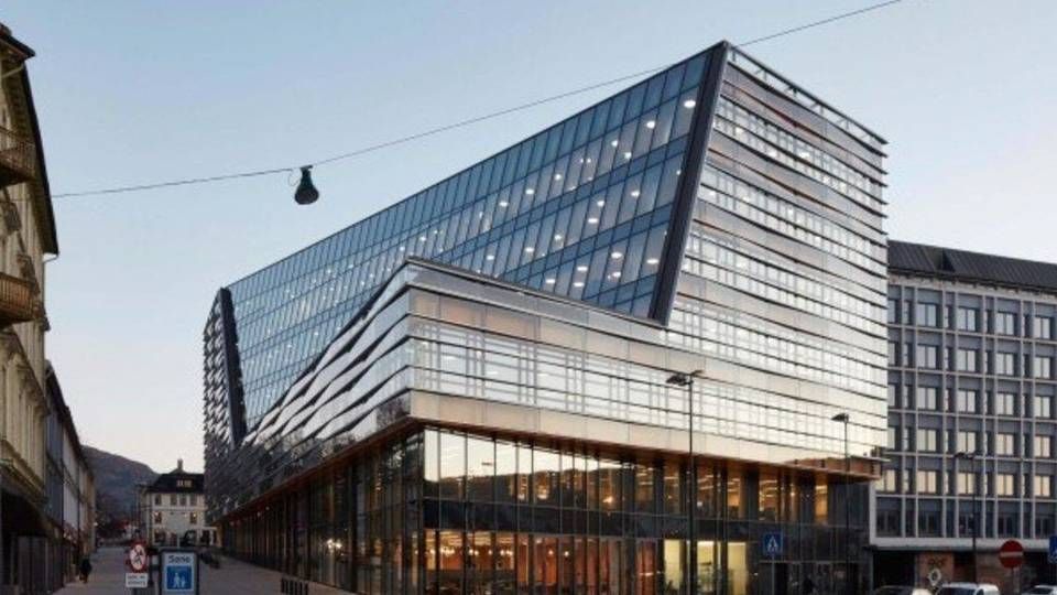 Sparebanken Vest innleder forhandlinger om å selge hovedkontoret i Bergen til KLP. | Foto: Constructa
