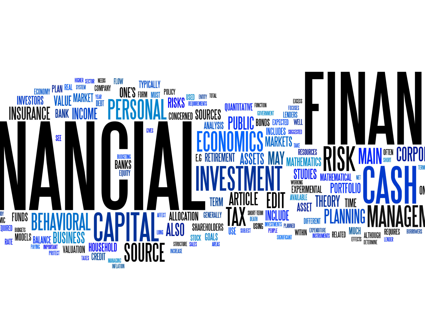 Wortwolke mit zahlreichen Begriffen zum Thema Finanzen | Foto: picture alliance / blickwinkel