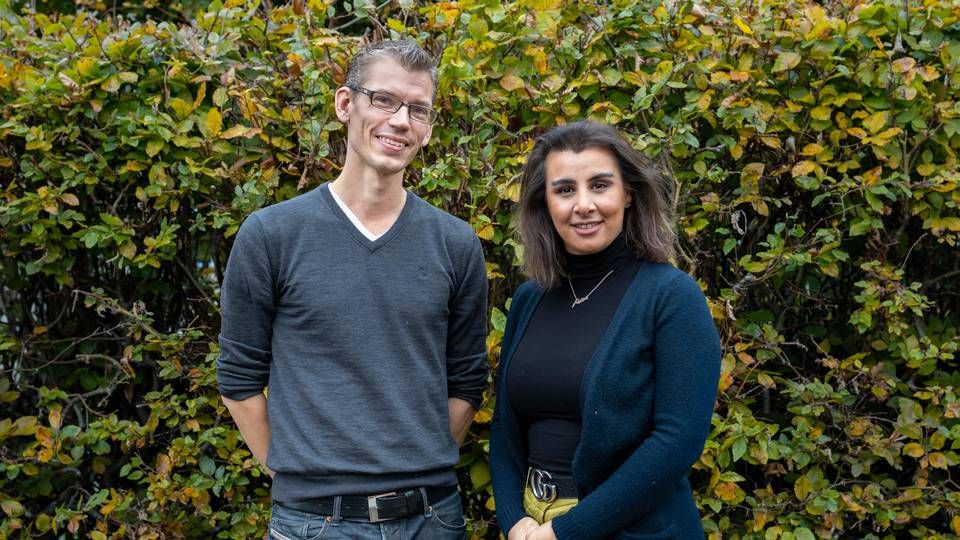 Faiza Bajalan lancerer i dag sin webshop med Kasper Holst Hansen som investor. Håbet er, at udvide sin kundekreds og inden for nogle år nå ud over landets grænser - men først, skal Jylland og B2B markedet erobres. | Foto: Dennis Benson