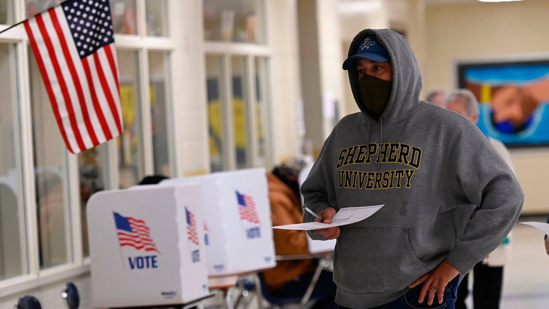 De første valgsteder i USA åbnede tidligere på dagen tirsdag. | Foto: Andrew Caballero-Reynolds/AFP/Ritzau Scanpix
