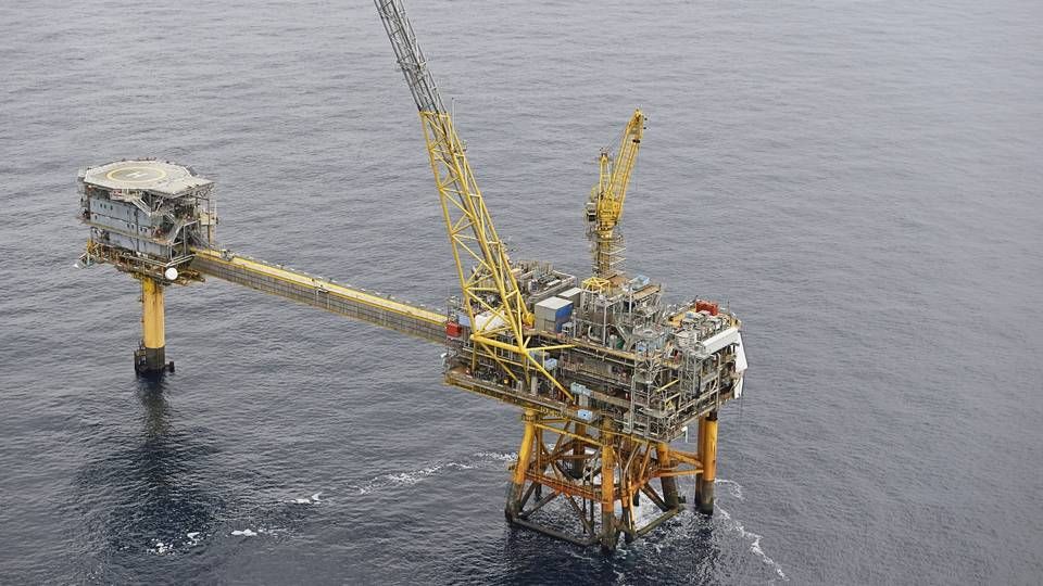 Photo of the Harald platform in the North Sea. | Photo: Total