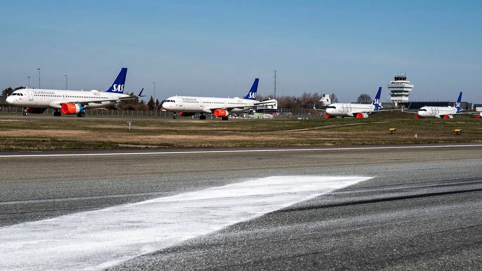 Flyene har været parkeret på landjorden under coronakrisen. | Foto: Martin Sylvest / Ritzau Scanpix