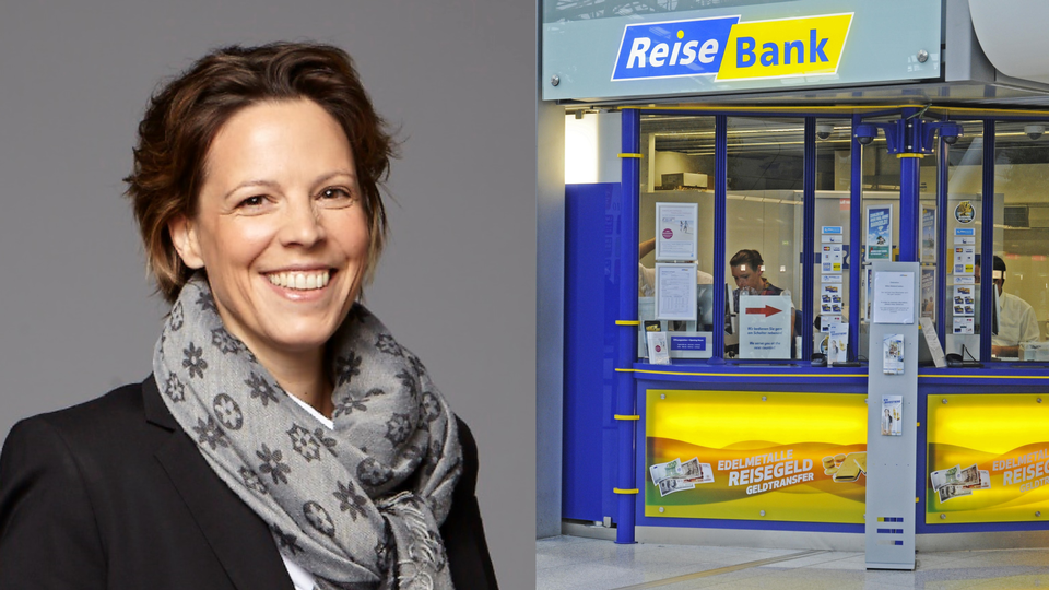 Karen Weber, neue Vorständin der Reisebank | Foto: DZ Bank (links), picture alliance/imageBROKER (rechts)
