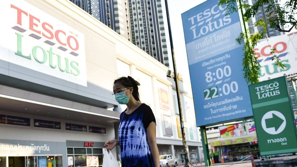 Tesco trækker sig med salget til CP Group ud af Thailand. Salget af de omkring 2000 butikker er for nylig godkendt. | Foto: Chalinee Thirasupa/Reuters/Ritzau Scanpix