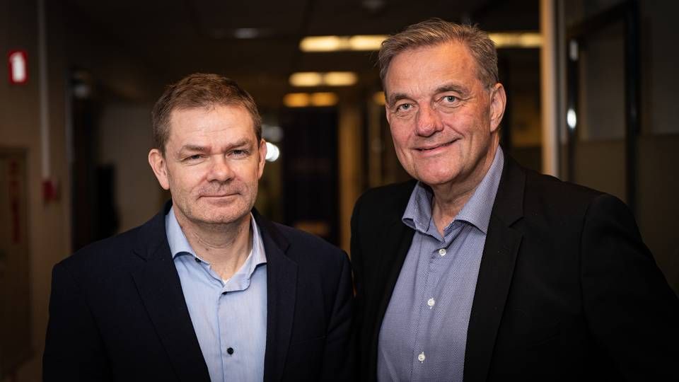 Stiftere bag investeringsselskabet Nordic Secondary Fund (N2F), Frank Lyhne Hansen og Peter Sandberg. | Foto: Watch Medier/ Jan Bjarke