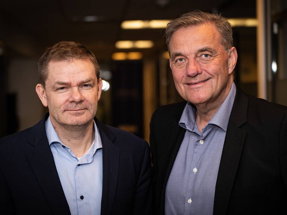 Stiftere bag investeringsselskabet Nordic Secondary Fund (N2F), Frank Lyhne Hansen og Peter Sandberg. | Foto: Watch Medier/ Jan Bjarke