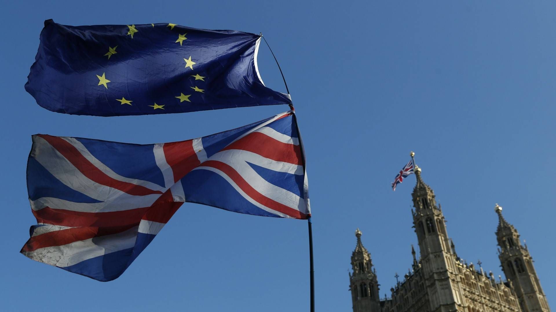 Et hundretalls fond kan stå i fare for Brexit-avvikling. | Foto: NTB/AP Photo/Alastair Grant