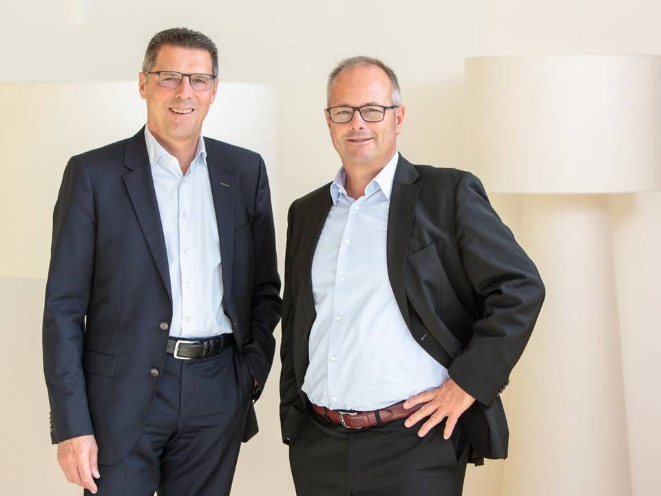 Andreas Lorenz (links), Vorstandsvorsitzender und Hubert Meier, Vorstandsmitglied der Volksbank Karlsruhe | Foto: Volksbank Karlsruhe