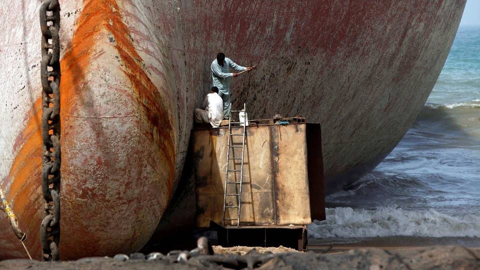 Archive photo. The picture is from a ship-breaking year in Gadani, where many vessels are scrapped. | Photo: Akhtar Soomro/Reuters/Ritzau Scanpix