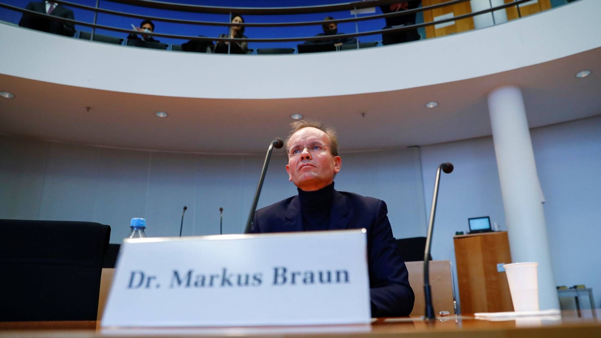 Wirecard-Ex-Vorstandsvorsitzender Markus Braun vor seiner Aussage im Wirecard-Untersuchungsausschuss des Bundestages. | Foto: picture alliance/Fabrizio Bensch/Reuters Images Europe/Pool/dpa