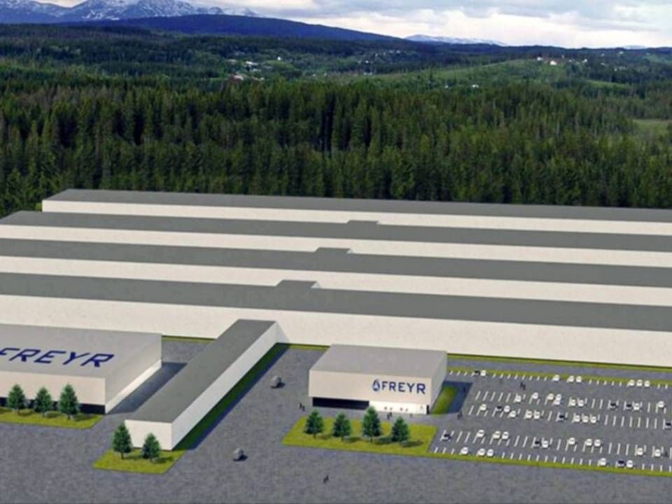 Sådan skal den se ud; Freyrs batterifabrik i Mo, Rana, Norge. | Foto: PR / Freyr