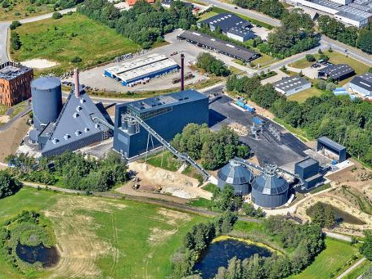 Helsingør Kraftvarmeværk set fra luften. | Foto: PR / Forsyning Helsingør