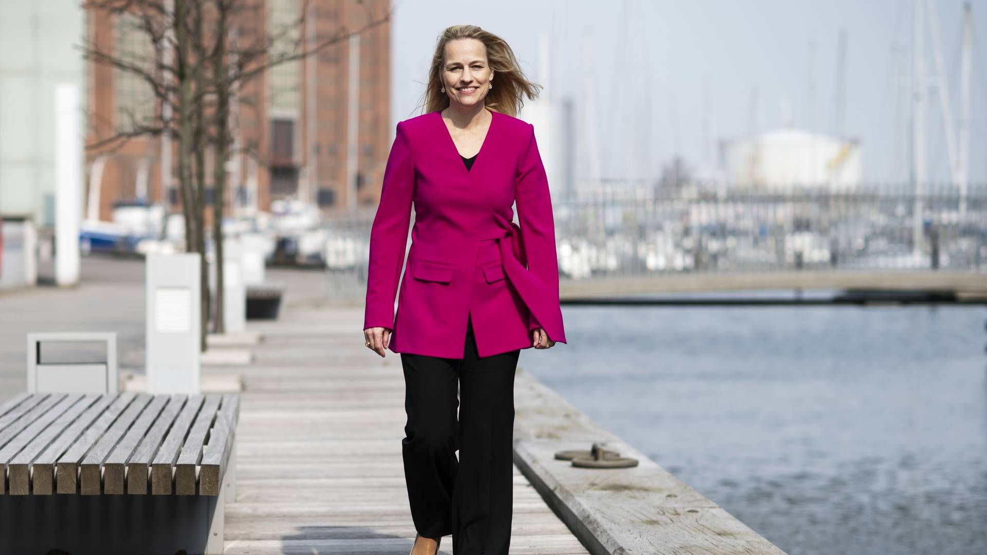 Kirstine Damkjær, adm. direktør i EKF, har indgået ny aftale med to fintech-virksomheder, der skal sikre flere virksomheder finansiering. | Foto: Gregers Tycho/ERH