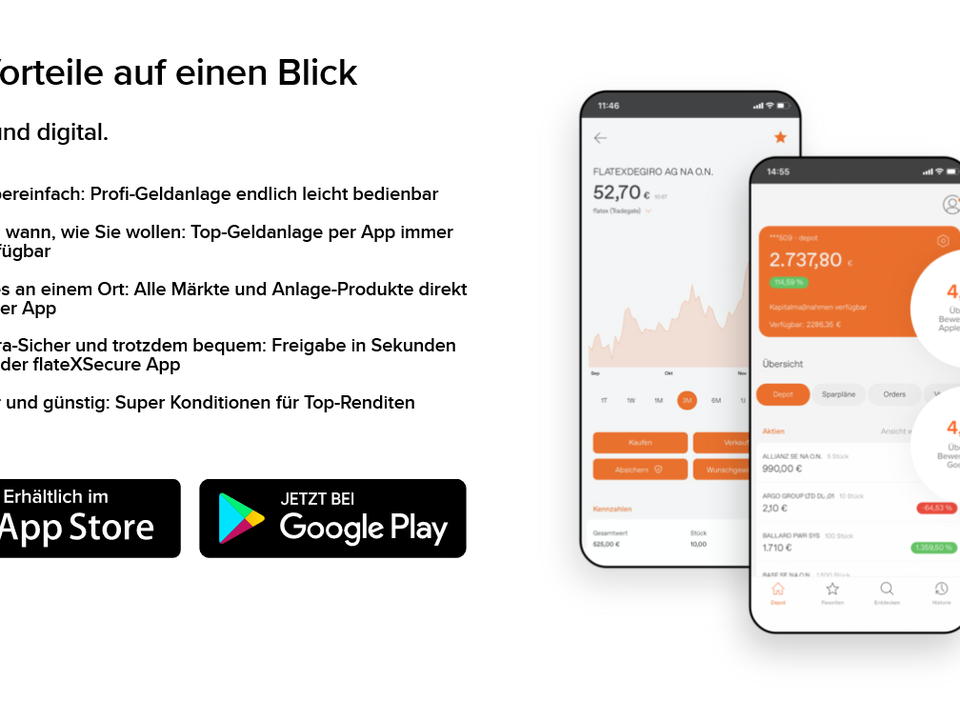 Screenshot der Website-Werbung für Flatex next | Foto: Flatex Degiro