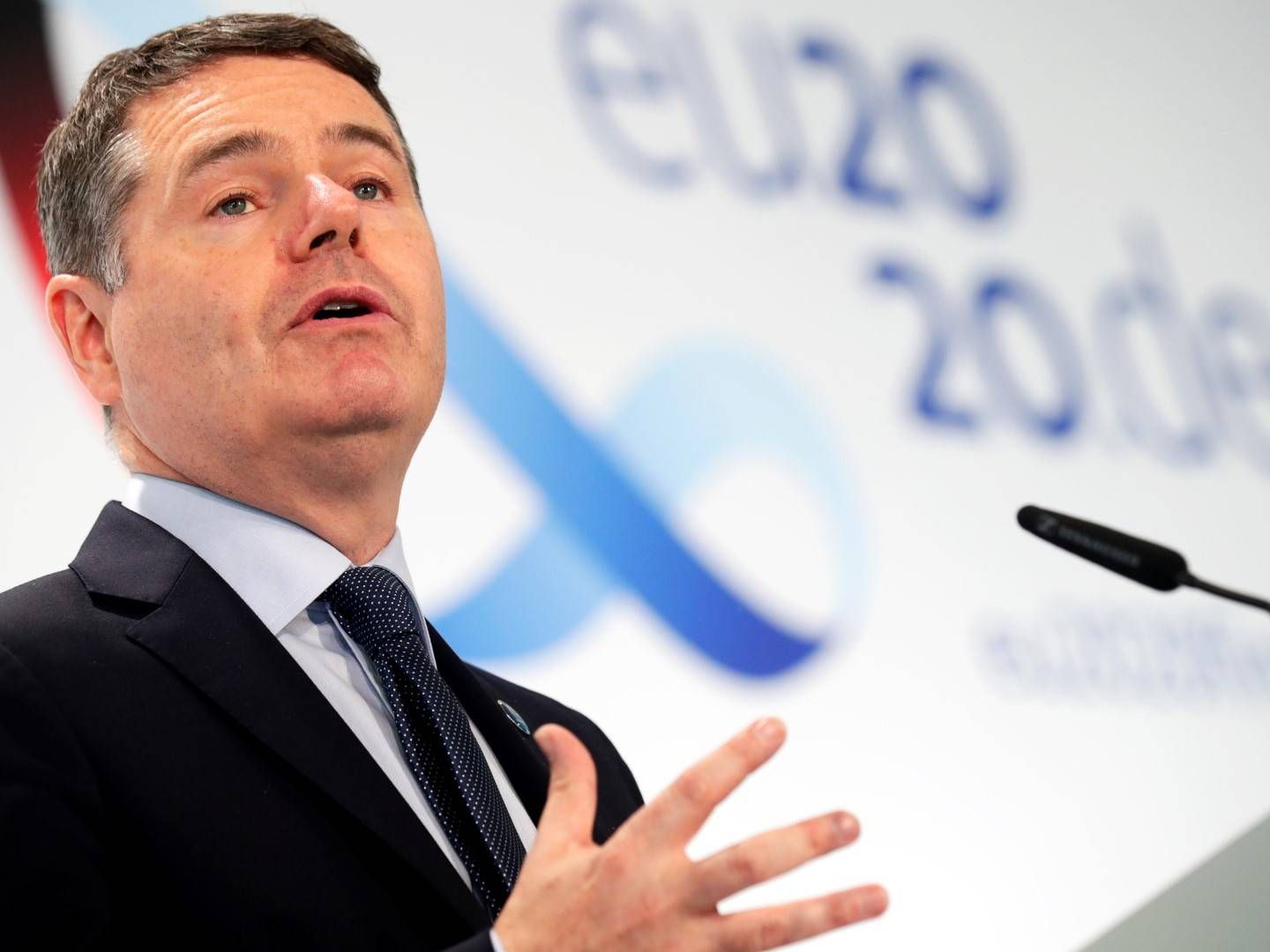 Eurogruppen-Chef Paschal Donohoe. | Foto: picture alliance/dpa/REUTERS/POOL | Hannibal Hanschke