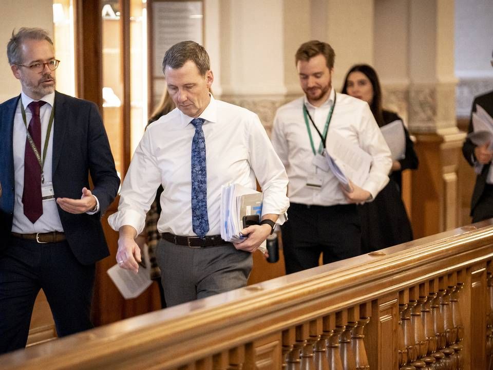 Justitsminister Nick Hækkerup (S) inden åbent samråd i folketingets retsudvalg om politiets actioncard i minksagen i Landstingssalen på Christiansborg torsdag 3. december 2020. | Foto: Mads Claus Rasmussen/Scanpix 2020