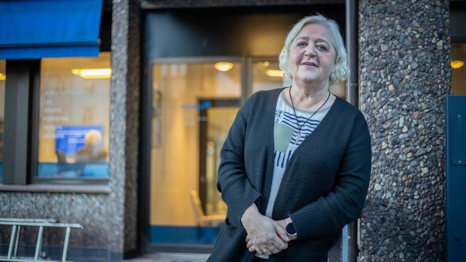 Kirstin Sletten har jobbet for Nordea i Narvik i 47 år og har blitt en populær skikkelse både lokalt og i konsernet. | Foto: Vilde Øines Nybakken
