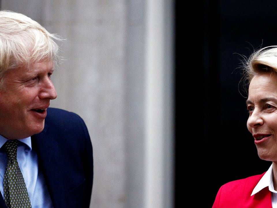 Storbritanniens premierminister Boris Johnson og Europa-kommissionens formand Ursula von der Leyen | Foto: Henry Nicholls/Reuters/Ritzau Scanpix